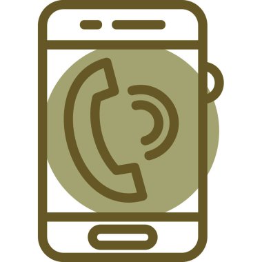 Çağrı. Web simgesi basit illüstrasyon