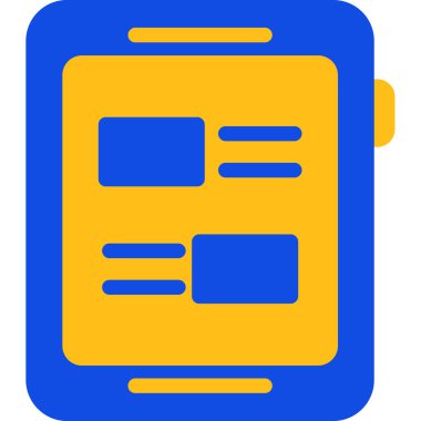 Belge. Web simgesi basit illüstrasyon