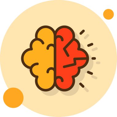 Beyin fikri simgesi ile ana hatları doldurulmuş