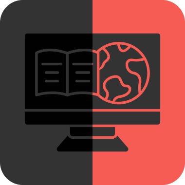 kitap simgesi, vektör illüstrasyonu