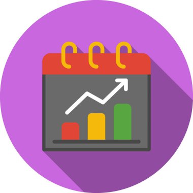 grafik vektör dairesi düz simgesi