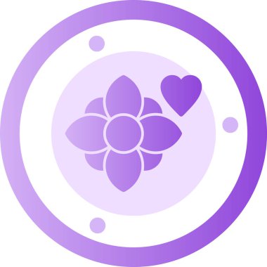 Güzel çiçek. Web simgesi basit tasarım