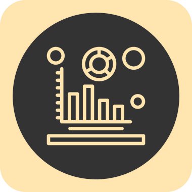 Siyah çemberli bir termometrenin vektör simgesi