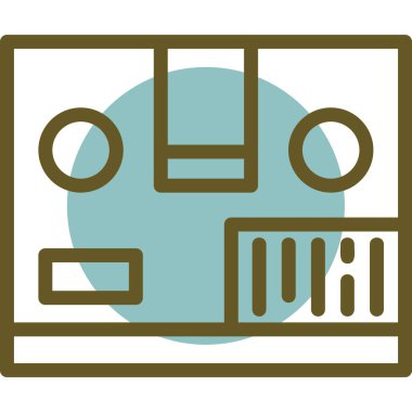 modern simge vektör illüstrasyonu