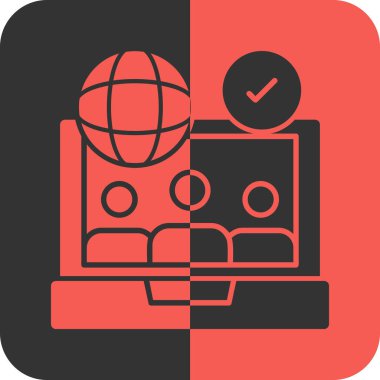 vektör lcd simgesi illüstrasyonu