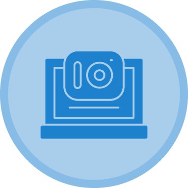 Kamera. Web simgesi basit illüstrasyon