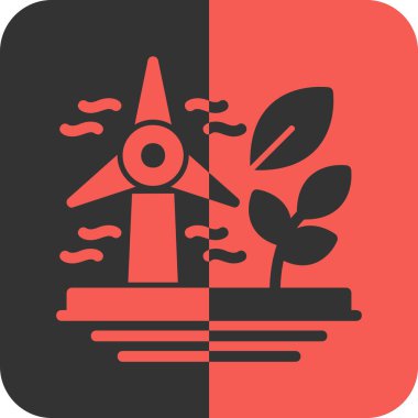 bitki simgesi vektör illüstrasyonu