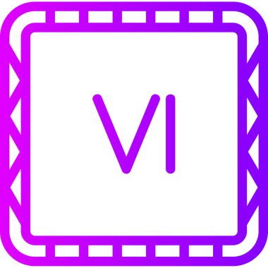 Bir harf simgesinin vektör illüstrasyonu