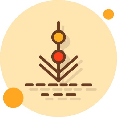 Yılbaşı ağacı. Basit resimleme