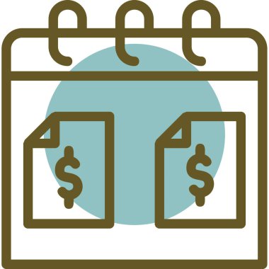 Dolar simgesi vektör illüstrasyonu