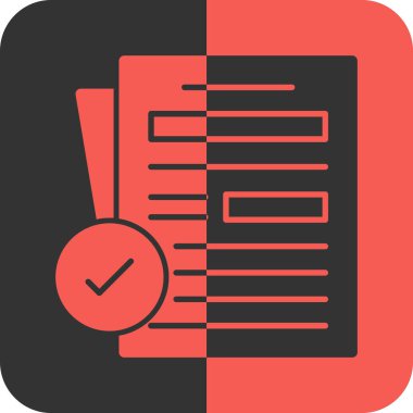 Kontrol listesi vektör simgesi. Web tasarım grafiğiniz için izole edilmiş illüstrasyon.