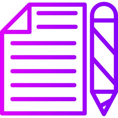 Not defteri simgesi, vektör illüstrasyonu