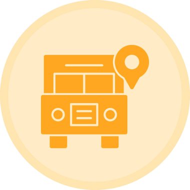 Harita. Web simgesi basit tasarım