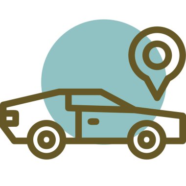 Harita konumu vektör simgesi