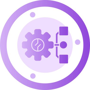 Teçhizat Web simgesi basit illüstrasyon