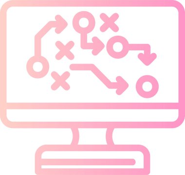 Veri analizi. Web simgesi basit illüstrasyon