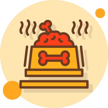 yiyecek ikonu vektör illüstrasyonu