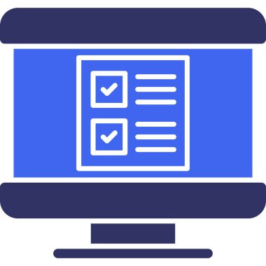 Bilgisayar. Web simgesi basit illüstrasyon