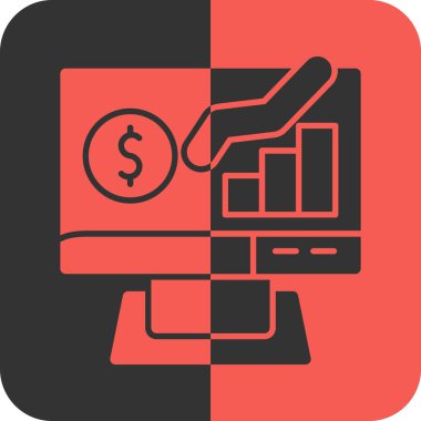 Dolar işareti simgesi, vektör çizimi