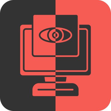 bilgisayar izleyici vektör simgesi