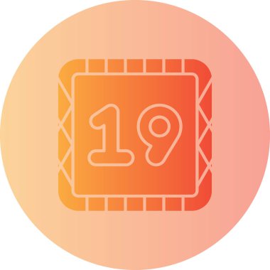 Takvim simgesinin vektör illüstrasyonu