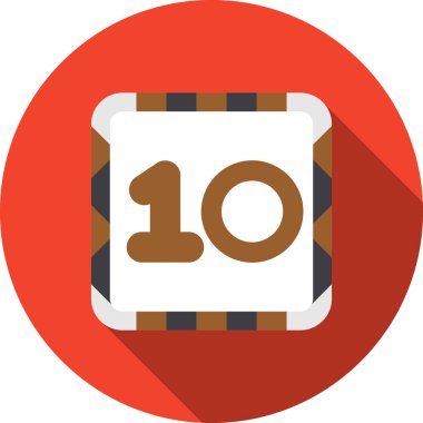 Düz stil Amerikan futbolu simgesi