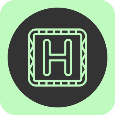 Hastane binası simgesi, vektör