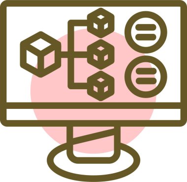 Web simgesi, vektör illüstrasyonu