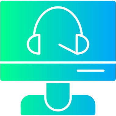 Bilgisayar Simgesi Soyut Arkaplanda İzole Edildi