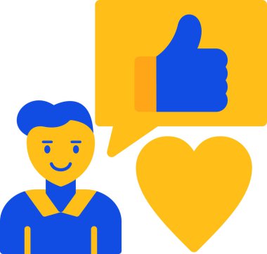 Geri bildirim. Web simgesi basit illüstrasyon