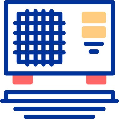 Bilgisayar. Web simgesi basit illüstrasyon