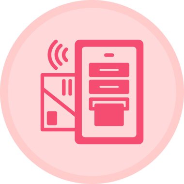 Cep telefonu simgesinin vektör illüstrasyonu