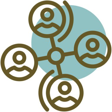 şebeke. Web simgesi basit illüstrasyon