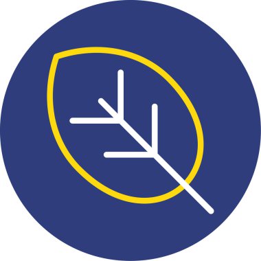 Bir ağaç simgesinin vektör illüstrasyonu