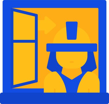 yapı evi simgesini düz şekilde inşa et