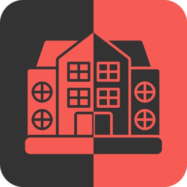 Ev simgesinin vektör illüstrasyonu