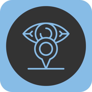 Pusula simgesi soyut arkaplanda izole edildi