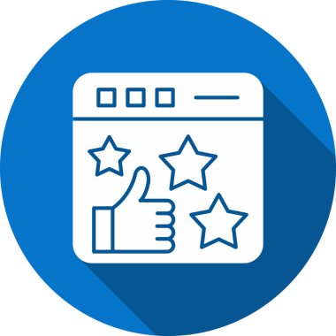 derecelendirme vektörü düz simgesi