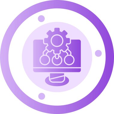 seo modern simgesinin vektör illüstrasyonu