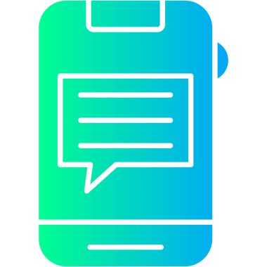 Sohbet mesajı vektör illüstrasyonu