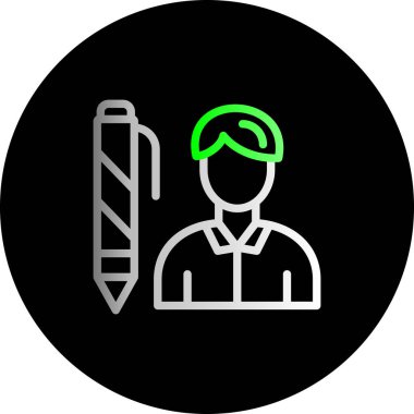 vektör inşaat işçisi simgesi