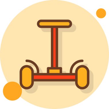 egzersiz bisikleti simgesi, basit vektör illüstrasyonu