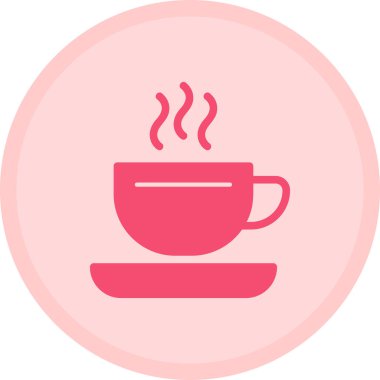 Bardak. Web simgesi basit illüstrasyon