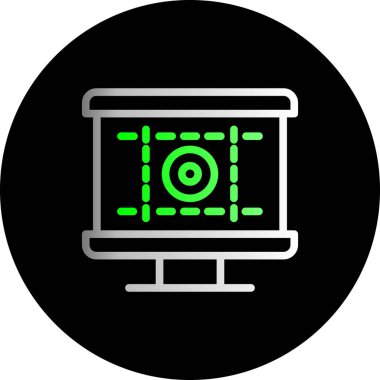 vektör lcd simgesi illüstrasyonu