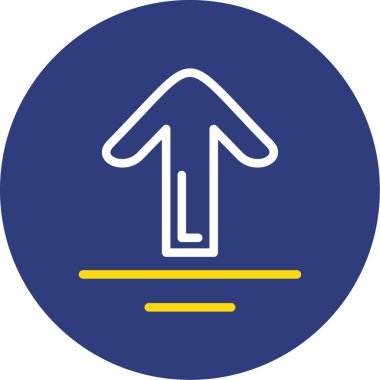 Yol simgesi, vektör illüstrasyonu