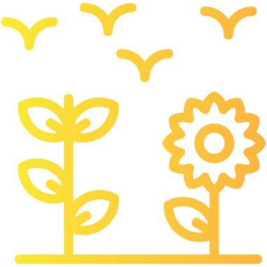 Çiçeğin vektör illüstrasyonu