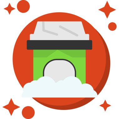 Kova düz vektör simgesi