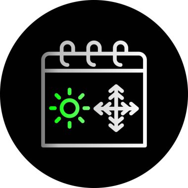 Takvim web simgesi, basit illüstrasyon