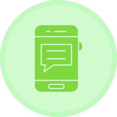 Mesaj var. Web simgesi basit illüstrasyon