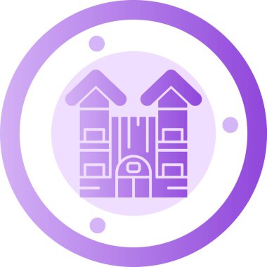 Ev. Web simgesi basit illüstrasyon